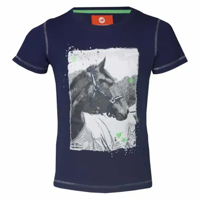 Horka Print T-shirt donkerblauw maat:164