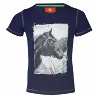 Horka Print T-shirt donkerblauw maat:164 - thumbnail