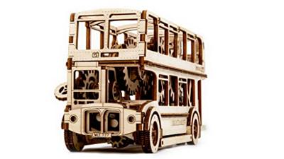 Wooden city Londen Bus
