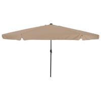 VidaXL Tuinparasol taupe 395 x 395 x 245 cm polyester - thumbnail