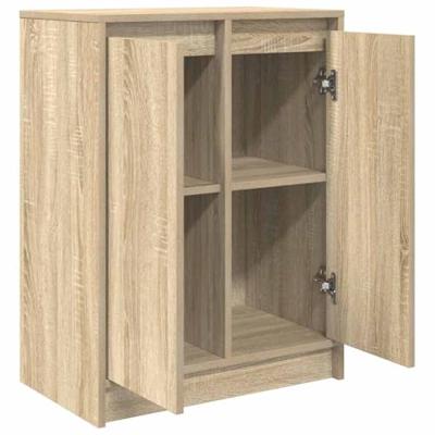 Dressoir 57x34x76 cm bewerkt hout sonoma eikenkleurig