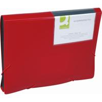 Q-CONNECT voorordner, A4, PP, met 13 vakken, elastieksluiting, rood - thumbnail