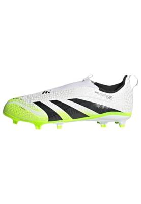 adidas Predator League Veterloze Gras / Kunstgras Voetbalschoenen (MG) Kids Wit Zwart Neongeel
