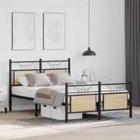 Bedframe zonder matras hout sonoma eikenkleurig 120x190 cm - thumbnail