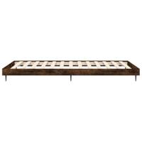 Bedframe zonder matras hout gerookt eikenkleurig 90x190 cm - thumbnail