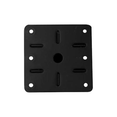 Stalen meubelpoot zwart vierkant 5 bij 5 cm en hoogte 15 cm