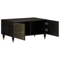 Salontafel 80x50x40 cm massief mangohout - thumbnail