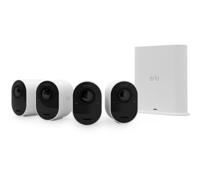 Arlo Ultra 2 draadloze WiFi-beveiligingscamera voor buiten, 4K UHD, 180˚ kleurennachtzicht, sirene, bewegingsdetectie, 2-weg-audio, Smart Hub inbegrepen, incl. proefp. Arlo Secure, 4 cam-kit, wit - thumbnail