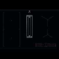 Electrolux 600 serie ComboHob met Bridge functie - Inductiekookplaat met afzuiging, 80 cm KCC83443CK - thumbnail