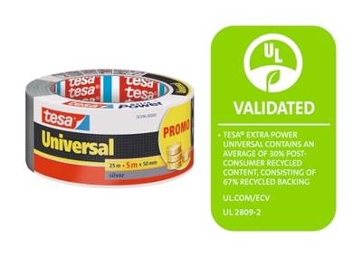 tesa UNIVERSAL 56396-00000-00 Textieltape Zilver (l x b) 30 m x 50 mm 1 stuk(s)