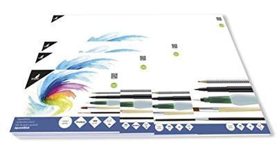 Aquarelblok 17x24cm 16 vel 300 gram roomwit Kangaro Aquarelblok 17x24cm 16 vel 300 gram roomwit Kangaro