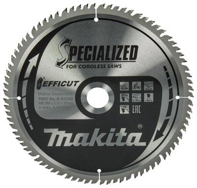 Makita B-67290 Cirkelzaagblad 260 x 30 x 2.15 mm Aantal tanden: 80 1 stuk(s)