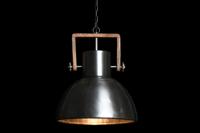 Plafondlamp DKD Home Decor Bruin Zilverkleurig Ijzer Mangohout 50 W 40 x 40 x 47 cm - thumbnail