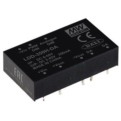 MEAN WELL LDD-350H-DA LED-driver Constante stroomsterkte 350 mA 3 - 45 V/DC Dimbaar, Dali, Overbelastingsbescherming, Overspanning 1 stuk(s)