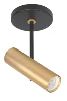 Highlight Spot Trend 1 lichts incl mini GU10 zwart goud - thumbnail