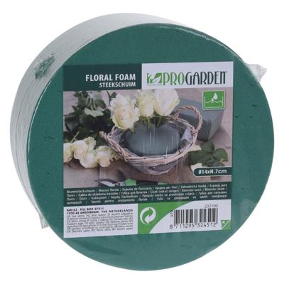 Pro Garden Steekschuim Rond 14x7 cm Groen