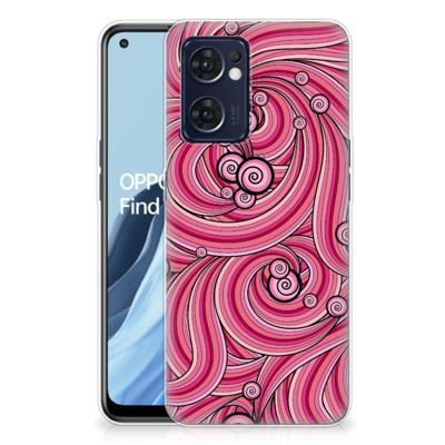 OPPO Reno 7 5G | Find X5 Lite | Hoesje maken | Swirl Pink