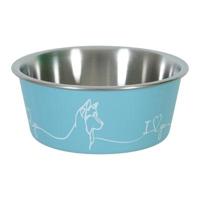 Zolux love voerbak hond blauw - thumbnail