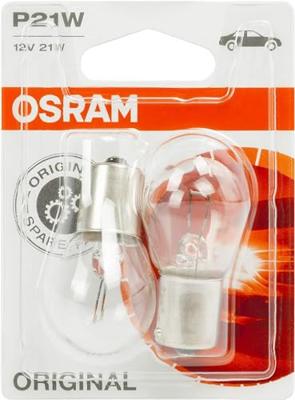 OSRAM kogellamp bl.brakel.12v 21w 2st.sb sockel ba 15s