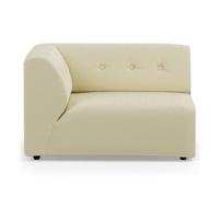 HKliving Vint bank left 1,5-seat Corduroy Rib Hay - thumbnail