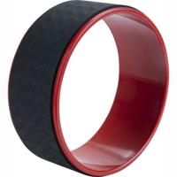 Pure2Improve - yogawiel - yoga wheel - yoga roller - diameter 32.5 cm - zwart en rood - thumbnail