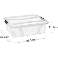 Siena HOME Opbergdoos Anzio Transparant 7 l (b x h x d) 385 x 111 x 254 mm 4 stuk(s) - thumbnail