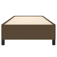 Bedframe stof donkerbruin 100x200 cm - thumbnail