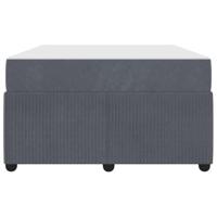 Bedframe met matras Donkergrijs 120 x 200 cm Stof - thumbnail
