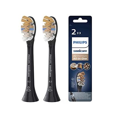Philips HX9092/11 A3 Premium All In One Opzetborstels 2 Stuks Zwart Philips HX9092/11 A3 Premium All In One Opzetborstels 2 Stuks Zwart