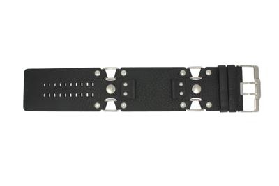 Horlogeband Fossil JR1017 Leder Zwart 20mm