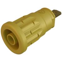 SKS Hirschmann SEP 2610 F4,8 Veiligheids-labconnector, female Bus, inbouw verticaal Stift-Ø: 4 mm Geel 1 stuk(s) - thumbnail