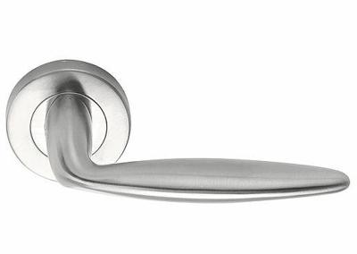 Formani | Deurkruk BASICS LBXV op ronde rozet | RVS mat