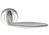 Formani | Deurkruk BASICS LBXV op ronde rozet | RVS mat - thumbnail