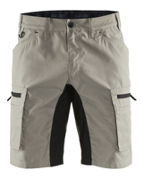 Blåkläder Service short stretch 14491845 | Stone/Zwart | Maat 60 - 7330509535738 - thumbnail