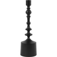 Kandelaar Sheva 34cm hoog mat zwart - thumbnail
