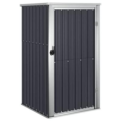 VidaXL Tuinschuur 88x89x161 cm gegalvaniseerd staal antracietkleurig VidaXL Tuinschuur 88x89x161 cm gegalvaniseerd staal antracietkleurig
