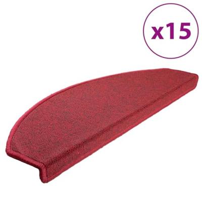VidaXL Trapmatten 15 st 65x24x4 cm röd halfrond groot VidaXL Trapmatten 15 st 65x24x4 cm röd halfrond groot