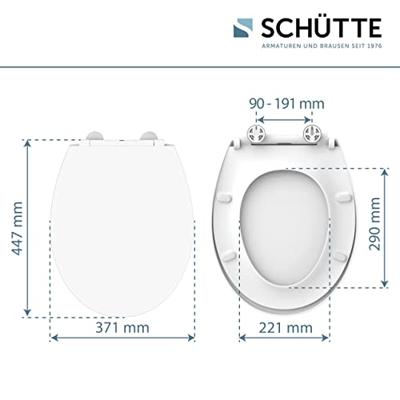 Schutte Duroplast WC-bril met LED-nachtverlichting | soft-close en afklikbaar | wit
82950 Schutte Duroplast WC-bril met LED-nachtverlichting | soft-close en afklikbaar | wit
82950
