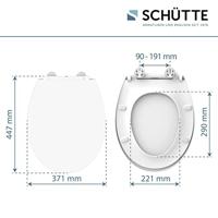 Toiletbril Schutte Lupos Softclose en LED-nachtverlichting Wit - thumbnail