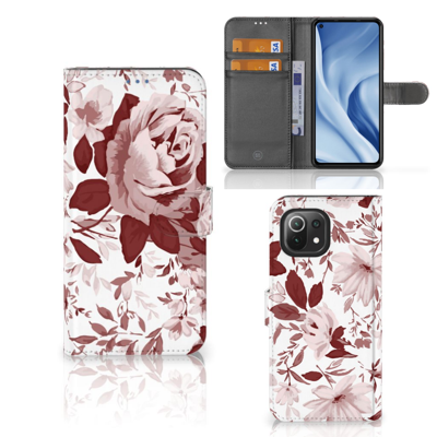Hoesje Xiaomi 11 Lite 5G NE | Mi 11 Lite Watercolor Flowers Hoesje Xiaomi 11 Lite 5G NE | Mi 11 Lite Watercolor Flowers