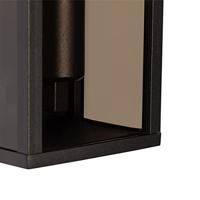QAZQA Buiten wandlamp zwart met smoke glas 26 cm IP44 - Charlois - thumbnail
