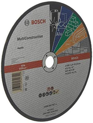 Bosch Accessoires Doorslijpschijf recht Rapido Multi Construction ACS 46 V BF, 230 mm, 22,23 mm, 1,9 mm 1 stuks - 2608602767