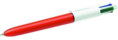 Bic Colours Original Fine 4-kleurenbalpen, fijn, klassieke inktkleuren, oranje, met EAN code
