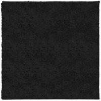 VidaXL Vloerkleed pamplona shaggy hoogpolig modern 160x160 cm zwart - thumbnail