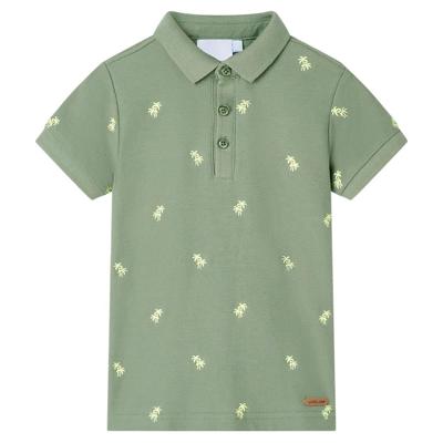 Kinderpoloshirt 104 kakikleurig
