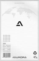 Kladblok Aurora 135x210mm ruit 5X5mm 200 vel 45gr - thumbnail