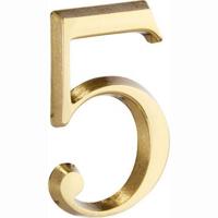 Artitec Mi Satori Huisnummer Roman 50mm-5 messing PVD - thumbnail