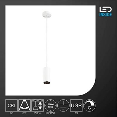 SLV HanglampNuminos S wit/zwart 2700K - 60gr - 1004152