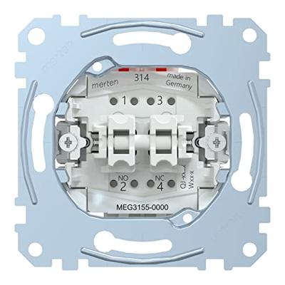 Merten MEG3155-0000 Dubbele tuimelschakelaar Inzetstuk Meerdere kleuren 1 stuk(s)