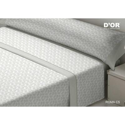 Beddengoedset D'Or ROMA Grijs Bed van 105 Franela